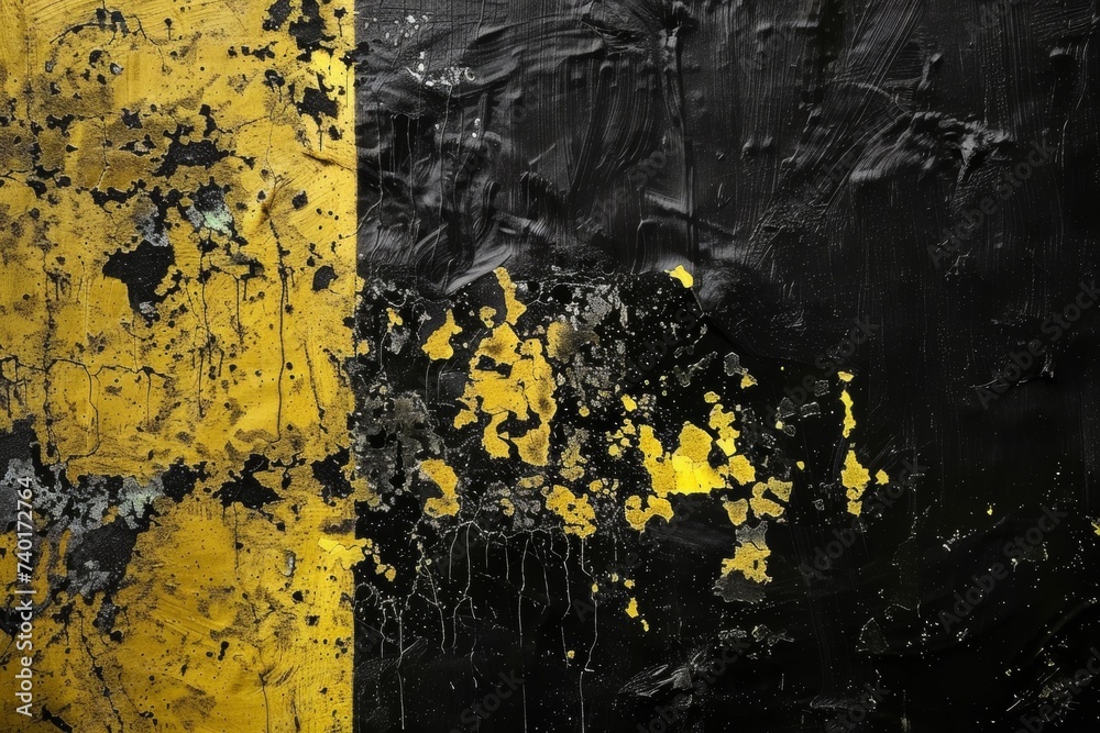 Minimal Abstract Yellow Grunge Scratch Background Template
