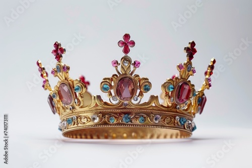 Gold crown with jewels 
