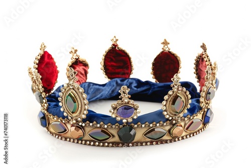 Gold crown with jewels 