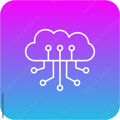 Cloud computing Icon
