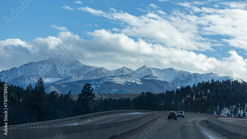Slika na platnu Colorado Mountains Roads Headed to Cripple Creek