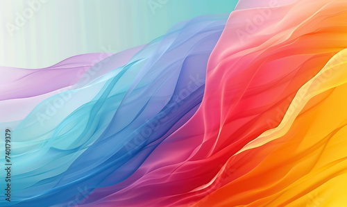 Fototapeta Naklejka Na Ścianę i Meble -  vibrant abstract multicolored wavy background for dynamic and energetic graphic design or wallpaper