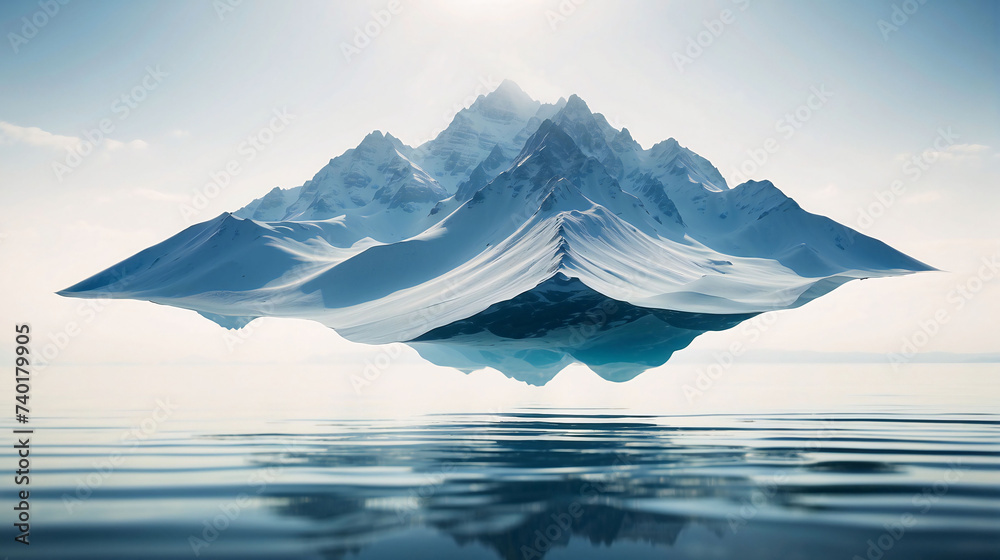Floating Ice Mountain: A Majestic Giant of the Ocean