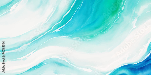 abstract soft blue and green abstract water color ocean wave texture background. Banner Graphic Resource as background for ocean wave and water wave abstract graphics 