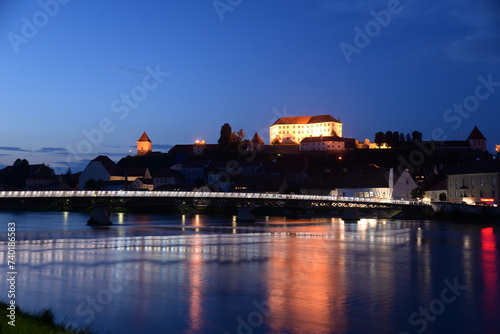 Abend an der Drau in Ptuj