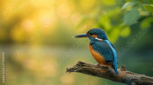 Kingfisher in the wild nature. photo