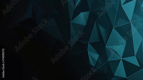 abstract background with blue polygon shapes, banner