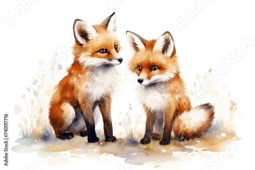 Watercolor fox © Artur