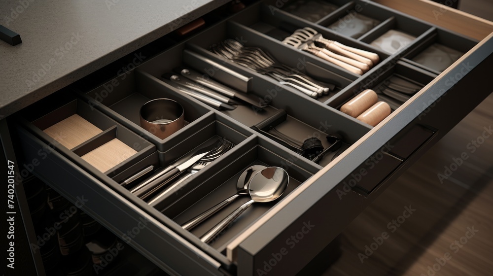 A Drawer Full of Utensils and Silverware A Drawer Full of Utensils and Silverware