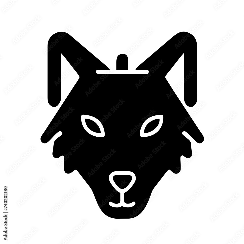 Wolf Silhouette: A Striking Representation of Canine Majesty Wolf Silhouette: A Striking Representation of Canine Majesty
