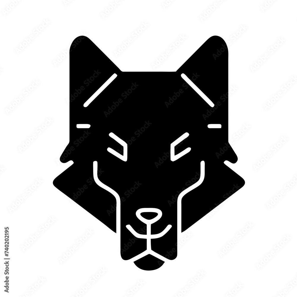 Wolf Silhouette: A Striking Representation of Canine Majesty Wolf Silhouette: A Striking Representation of Canine Majesty