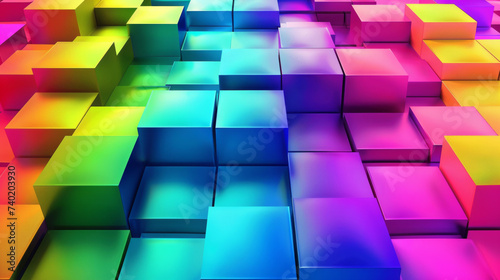 colorful design background  blocky  blocks