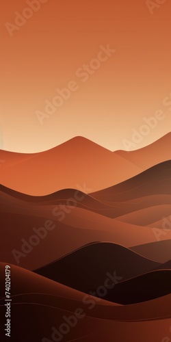 Mountain line art background, luxury Brown wallpaper design for cover, invitation background