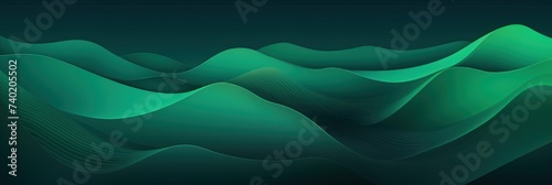 Mountain line art background, luxury Green wallpaper design for cover, invitation background