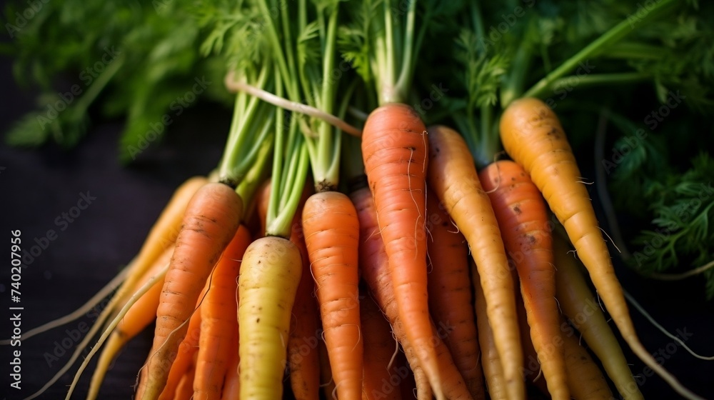 Group of Fresh Carrots Stacked Together
Group of Fresh Carrots Stacked Together