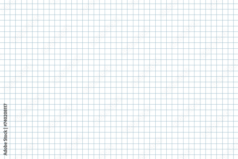 Mathematics paper background. Graph square paper texture. Grid square graph line page of notebook. 