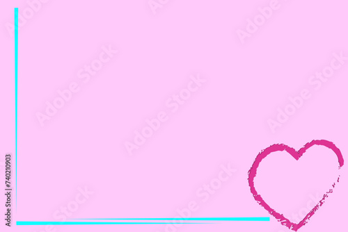 pink background with heart