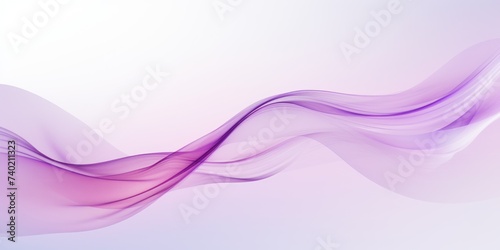 Moving designed horizontal banner with Lilac. Dynamic curved lines with fluid flowing waves and curves