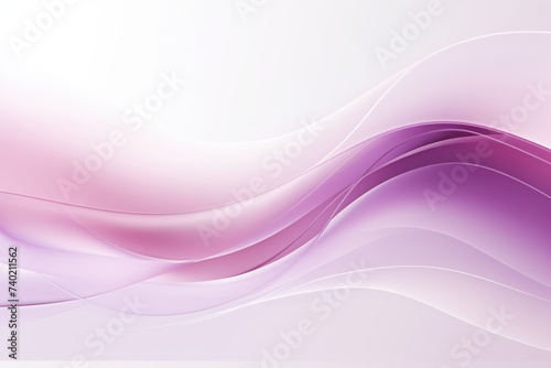 Moving designed horizontal banner with Mauve. Dynamic curved lines with fluid flowing waves and curves photo