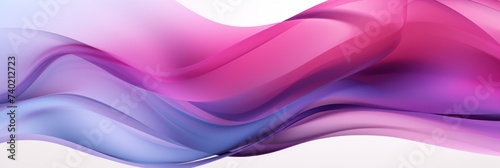 banner with Purple Dynamic curved lines with fluid flowing waves