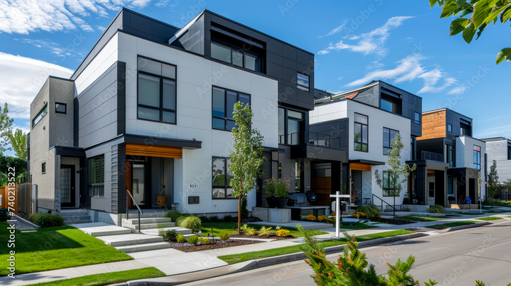 Industrial precision shapes this residential community, home a modern ...