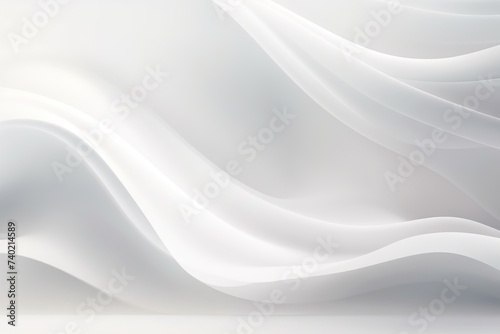 banner with white Dynamic curved lines with fluid flowing waves