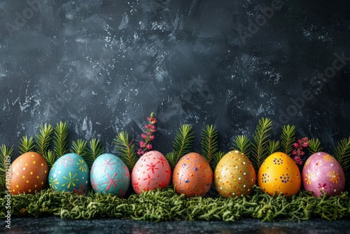 Happy Easter Eggs easter egg mythology. Bunny hopping in flower Cute decoration. Adorable hare 3d emmanuel rabbit illustration. Holy week colorful card best regard