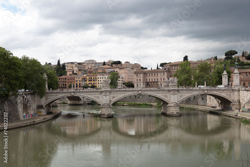 Italy Rome city view on a cloudy autumn day © Iurii