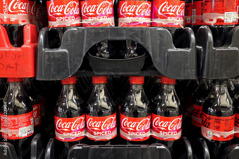 Port Washington, Wisconsin - February 19, 2024: Coke debuts first new ...