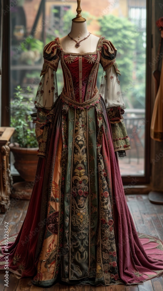 Renaissance gown in Florence, art and history blend, timeless Renaissance gown in Florence, art and history blend, timeless