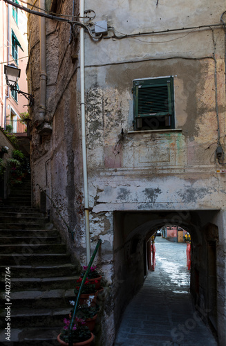 Italy Portofino city view on a sunny autumn day photo