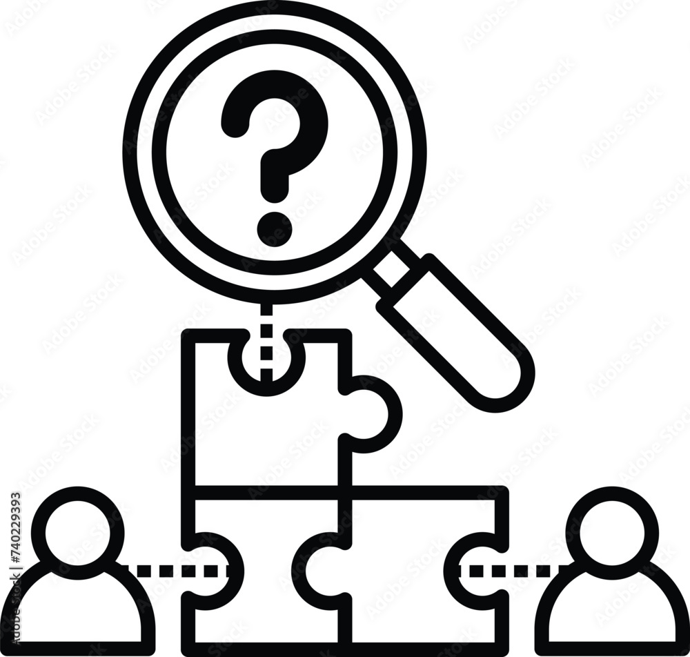 identity workforce gaps icon vector sign identity workforce gaps icon vector sign