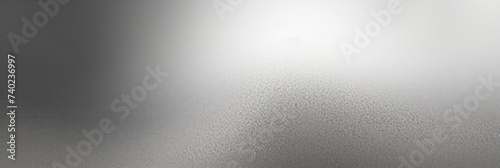 Silver retro gradient background with grain texture 