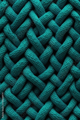 Teal rope pattern seamless texture