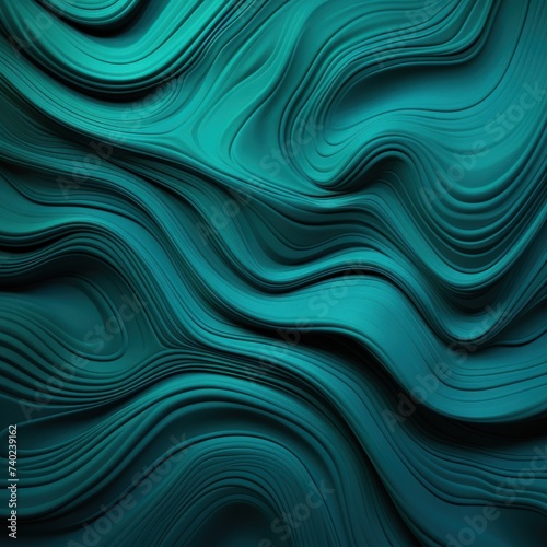 Turquoise organic lines as abstract wallpaper background design