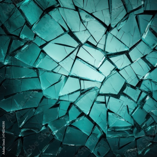 colorful broken cracked glass background 