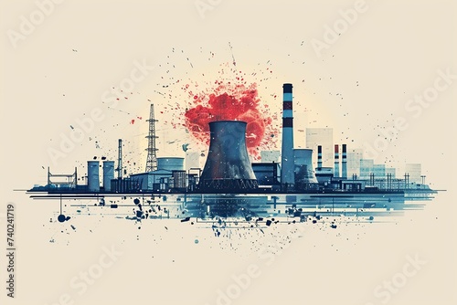 nuclear power plant poster