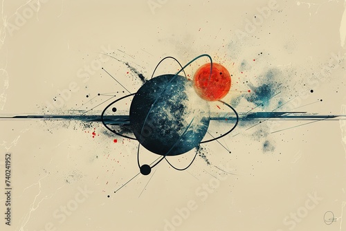 uranium atom poster