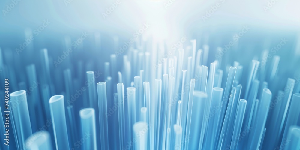 Blue Luminous Digital Forest - A forest of luminous blue digital lines, evoking mystery and cyber nature Blue Luminous Digital Forest - A forest of luminous blue digital lines, evoking mystery and cyber nature
