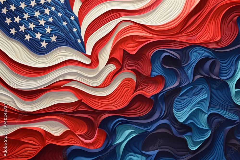 american flag background