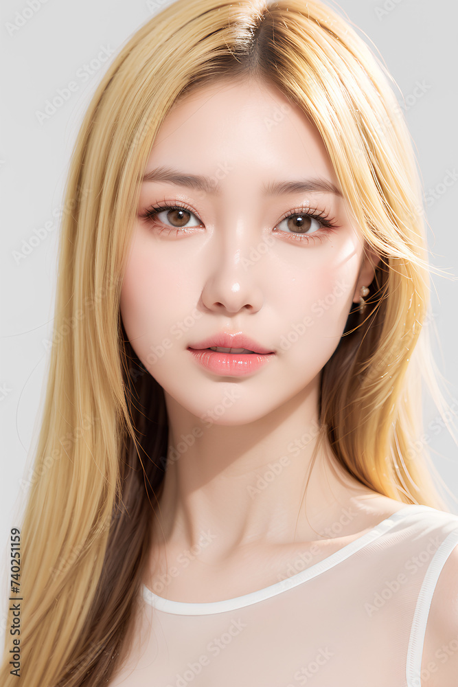 Gorgeous Asian Young Female Model - Fashion or Cosmetics Model - Surreal Beauty with Perfect Fine Features - Beautiful Smooth Hair Gorgeous Asian Young Female Model - Fashion or Cosmetics Model - Surreal Beauty with Perfect Fine Features - Beautiful Smooth Hair