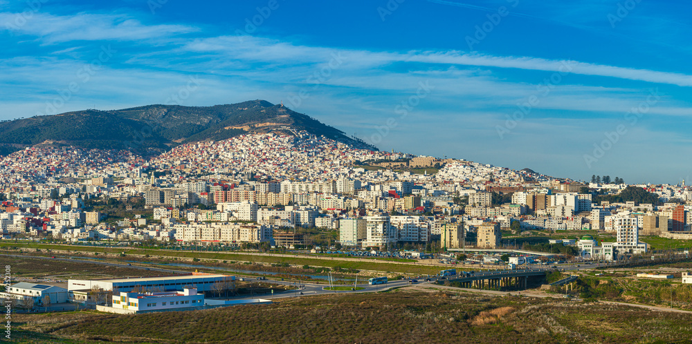 Panoramic view of the city Tetouan Morocco