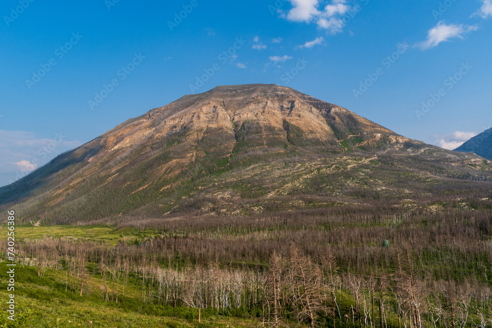 Landscape view of valley in Waterton Lakes National Park, Alberta, Canada Landscape view of valley in Waterton Lakes National Park, Alberta, Canada