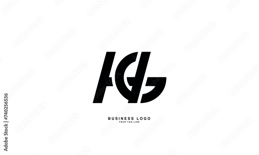 HG, GH, H, G, Abstract Letters Logo Monogram HG, GH, H, G, Abstract Letters Logo Monogram