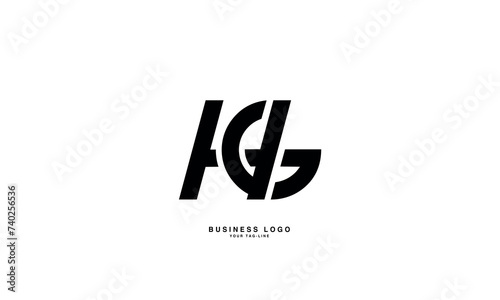 HG, GH, H, G, Abstract Letters Logo Monogram
