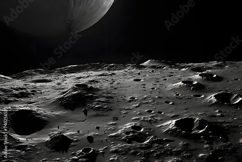 Surface of the Moon, moon, lunar, luna surface, photo of the surface on the moon