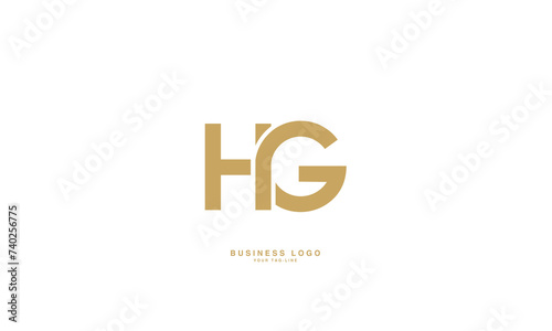 HG, GH, H, G, Abstract Letters Logo Monogram