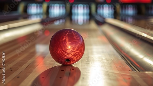 Bowling Ball on the Alley Line