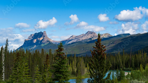 Beautiful Banff National Park Landscape in summer, Alberta, Canada