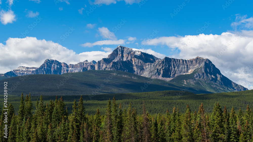 Beautiful Storm Mountain in Banff National Park Landscape in summer, Alberta, Canada